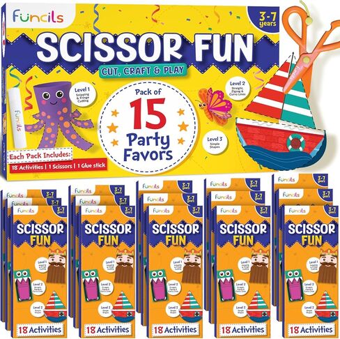 Toddler Scissor Skills - Art Supplies & Crafts Kit for Kids, Safety Scissors, Fine Motor Toys, Birthday Gifts for Boys & Girls Ages 3, 4, 5, 6, 7 Year Old, Preschool Learning Activities Books in Saudi Arabia