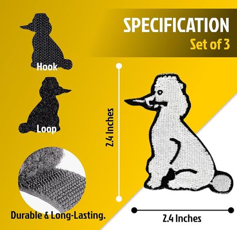 مجموعة من 3 رقع معتمدة من CPR وMeowdy - شارات رقعة معنوية شعار رقع خطافية مزخرفة لملحقات حقيبة الظهر للملابس - شاشة مطرزة للتذكارات in Kuwait