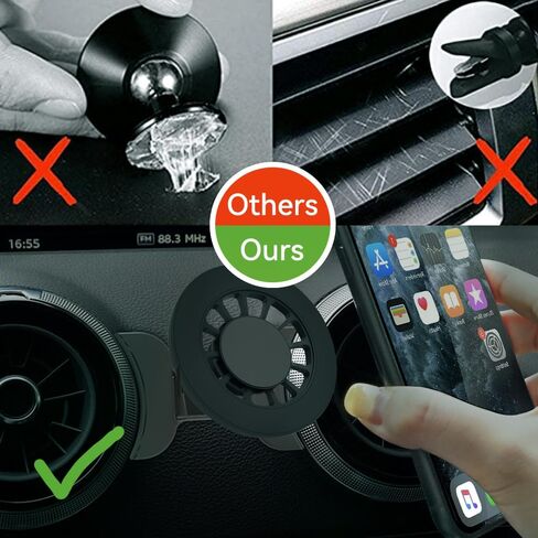 BEERTE MagSafe Car Phone Mount for Audi A3 2014-2020 [Upgraded Magnets] in Saudi Arabia