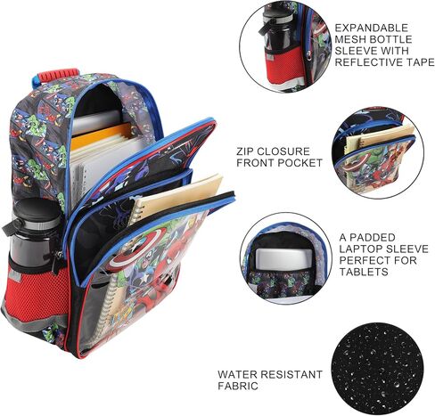 Bioworld Marvel Avengers 5-Piece 16" Backpack & Stationery Value Set in Saudi Arabia