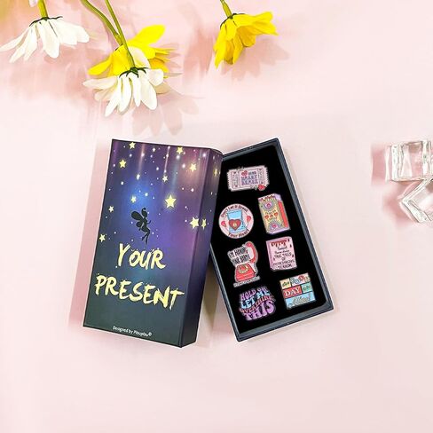 7 Packs Cute Enamel Pins Brooch for Collor Handbag Cap Knapsack Jeans Accessories Collection (Let's Hide) in Saudi Arabia