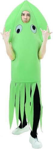Seasons Adult Squid Halloween Costume, Funny Ocean Animal Costumes, UV Black Light Reactive One Size in Saudi Arabia
