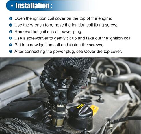 X AUTOHAUX ملف الإشعال بالسيارة لأودي A1 2011-2014 A3 2008-2013 لفولكس واجن تيجوان بولو 2013-2016 0986221023 036905715H 036905715A in Saudi Arabia