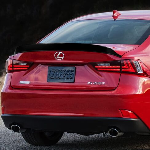 Q1-TECH, ABS Rear Trunk Lip Wing Spoiler Compatible with 2014-2020 Lexus is-Series IS250 IS300 IS350 IS200t Sedan, Rear Wing AR-Style Replacement Trunk Boot Rear Spoiler, Pearl Black in Saudi Arabia