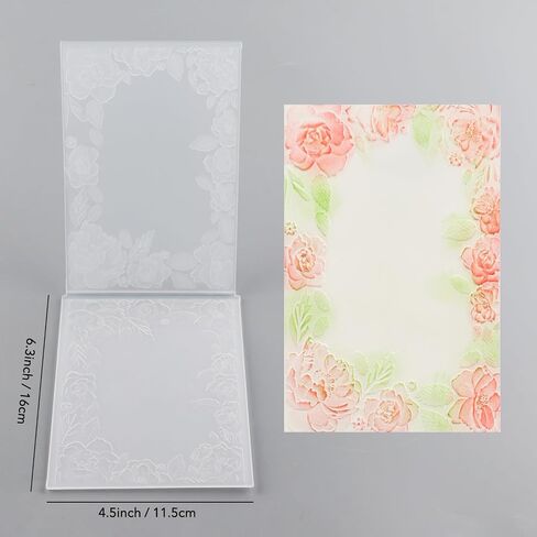 BAOFALI 3D Embossing Folder for Card Making Flowers and Leaves Pattern Plastic Embossing Folders for DIY Scrapbooking Photo Album Card Paper Craft Decoration Embossing Template in Saudi Arabia