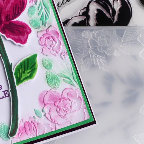 BAOFALI 3D Embossing Folder for Card Making Flowers and Leaves Pattern Plastic Embossing Folders for DIY Scrapbooking Photo Album Card Paper Craft Decoration Embossing Template in Saudi Arabia