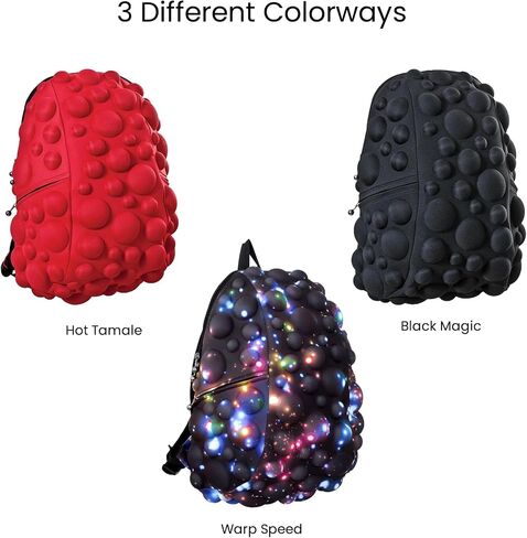 Madpax Bubble Black Magic Ultra Smooth Premium 15" Laptop Stylish Lightweight Backpack Carry On Unisex Casual Travel Commuter Bag for Men & Women in Saudi Arabia