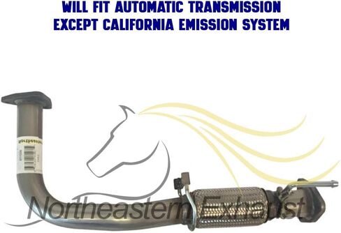 Exhaust Front Flex Pipe Compatible for 1998-2002 Honda Accord 2.3L | Stainless Steel | Northeastern Exhaust | Free Gaskets Included | Automotive Replacement Part | Direct-Fit in Saudi Arabia