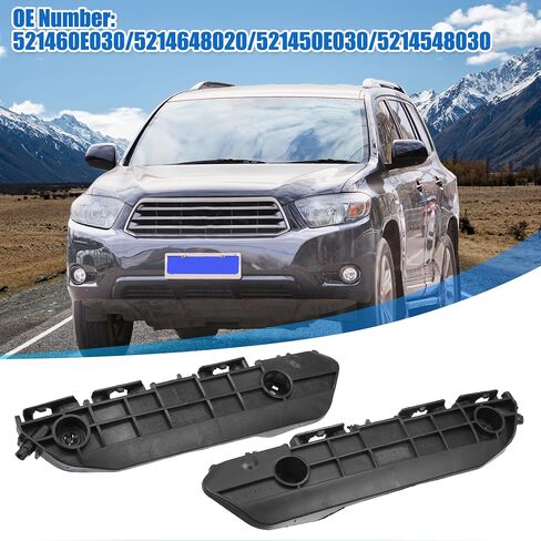 X AUTOHAUX 1 Pair Front Left Right Side Bumper Cover Bracket No.521460E030/5214648020 for Toyota Highlander 2008-2010 in Saudi Arabia