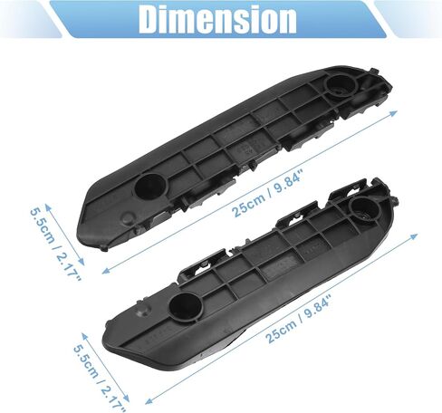 X AUTOHAUX 1 Pair Front Left Right Side Bumper Cover Bracket No.521460E030/5214648020 for Toyota Highlander 2008-2010 in Saudi Arabia