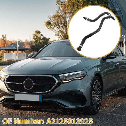 Radiator Coolant Hose No.A2125013925 Engine Expansion Tank Water Hose for Mercedes Benz E-Class E200 2012-2016 Rubber Black Good Sealing in Saudi Arabia