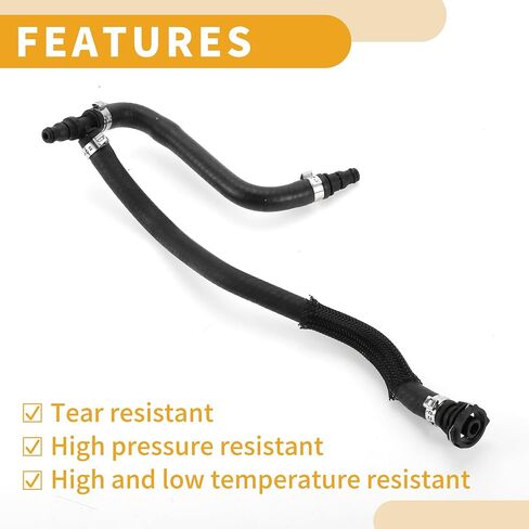 Radiator Coolant Hose No.A2125013925 Engine Expansion Tank Water Hose for Mercedes Benz E-Class E200 2012-2016 Rubber Black Good Sealing in Saudi Arabia