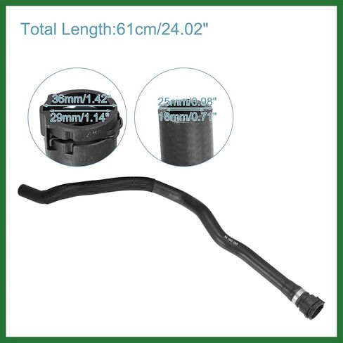 Motoforti محرك المبرد المبرد سخان خرطوم المحرك أنابيب المياه مناسبة لسيارات BMW 128i 3.0L L6 - الغاز 2008-2013 رقم 64216951946 - حزمة من 1 طويلة الأمد in Saudi Arabia