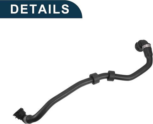 Radiator Hose for BMW 528i High Sealing No.17127619687 | Engine Coolant Expansion Tank Water Vent Pipe Black 1 Pcs for BMW 528i XDrive in Saudi Arabia