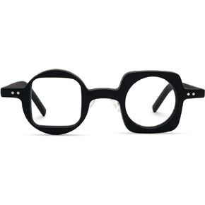 Zeelool Vintage Small Geometric Glasses Acetate Frame with Clear Lens for Women Men Elita JGA599449