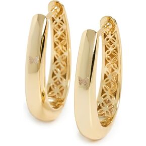 By Adina Eden Women's Solid Graduated Chunky Hoop Earrings in Kuwait