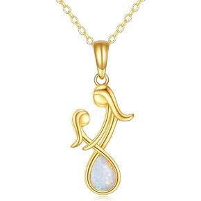 14K Solid Gold Mom Necklace for Women Mother Daughter Love Heart Pendant Necklace Birthday Anniversary Jewelry Gift for Mom Wife Grandma Daughter 16"+ 2"