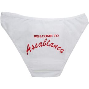 Assablanca Panty Cute & Sexy Hipster Bikini Women's Funny Undies String Underwear Casablanca Novelty Design Panties