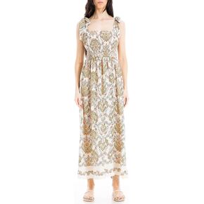 Max Studio Women's Tie Strap Smocked Bodice Maxi Dress in Saudi Arabia