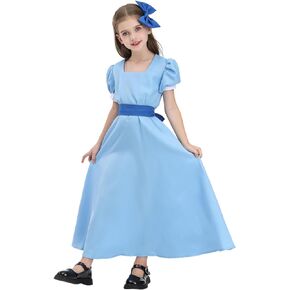 CR ROLECOS Wendy Dress up Costume Toddler Girls Princess Dress Halloween Party Kids Wendy Cosplay Costume K140