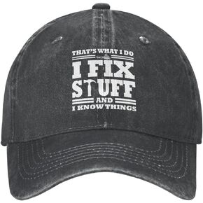 I Fix Stuff and I Know Things Hat for Men I Fix Things and I Know Stuff Hat Cool Stuff Hat for Men Funny