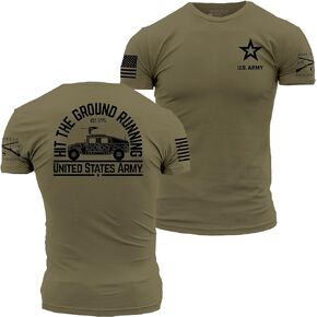 Hit The Ground Running Army Men's T-Shirt