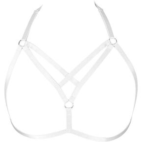 Women's Body Harness Bra Elastic Adjustable Size Bandage Gothic Carnival Photography Clothing Accessories