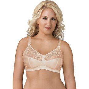 Exquisite Form FULLY Soft Cup Bra, Wire-Free, Embroidered Mesh #5100514