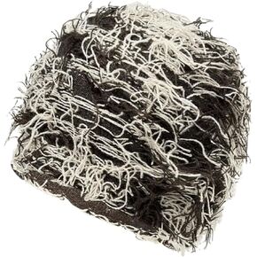 FantasyGears Women Men Distressed Balaclava Y2k Knitted Beanie Gothic Fuzzy Winter Hat Outdoor Ski Knit Cap