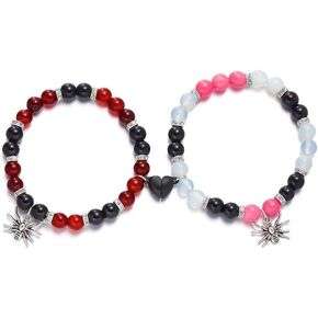 Spider Halloween Matching Bracelets for Couples Friendship Bracelets Spider Man Bracelet Matching Bracelets for Best Friends Couple Bracelets Heart Bracelets for Couples Jewelry Gifts