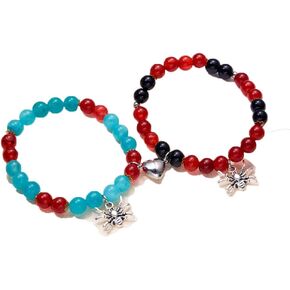 Spider Halloween Matching Bracelets for Couples Friendship Bracelets Spider Man Bracelet Matching Bracelets for Best Friends Couple Bracelets Heart Bracelets for Couples Jewelry Gifts