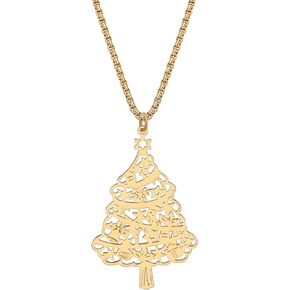 DOWAY Enamel Alloy Hat Scarf Snowman Necklace Pendant Chain Charm Jewelry for Women Girls Kids Gift