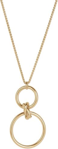 Lucky Brand Abalone Circle Pendant Necklace in Saudi Arabia