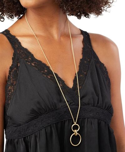 Lucky Brand Abalone Circle Pendant Necklace in Saudi Arabia