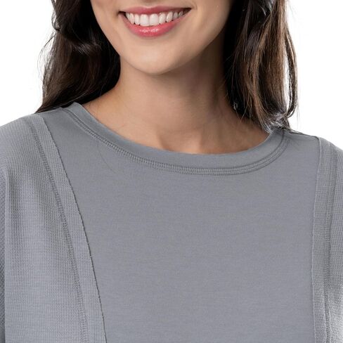 Lee Women's Crew Neck Cropped Waffle Knit Pullover Top in Saudi Arabia