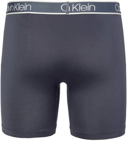 Calvin Klein Mens 3 Pack Microfiber Boxer Briefs (Black/Grey/Black, Medium) in Saudi Arabia
