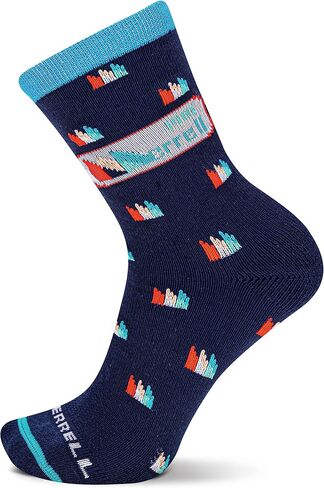 Merrell Men's and Women's Retro Logo Crew Socks-1 Pair Pack-Breathable Cotton and Mesh Zones in Saudi Arabia