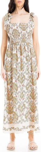 Max Studio Women's Tie Strap Smocked Bodice Maxi Dress in Saudi Arabia