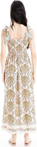 Max Studio Women's Tie Strap Smocked Bodice Maxi Dress in Saudi Arabia