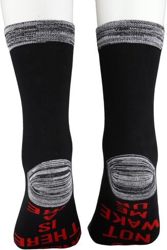 CENWA 1 Pair Firefighter Gift Firefighter Socks Fireman Gift Do Not Wake Me Up Unless There Is A Fire Socks in Saudi Arabia