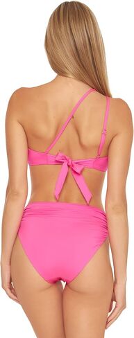 Trina Turk Women's Standard Monaco V-Side Shirred High Waist Bikini Bottom-Cheeky Coverage, Swimwear Separates in Kuwait