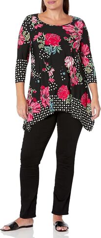 Avenue womens Avenue Plus Size Tunic Paloma Hh Prt Blouse in Saudi Arabia