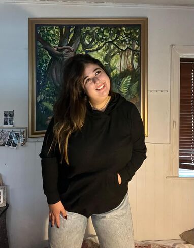 CARCOS حجم كبير Hooide المرأة طويلة الأكمام الخريف جيب مقنعين Sweatershirt XL-5XL in Kuwait