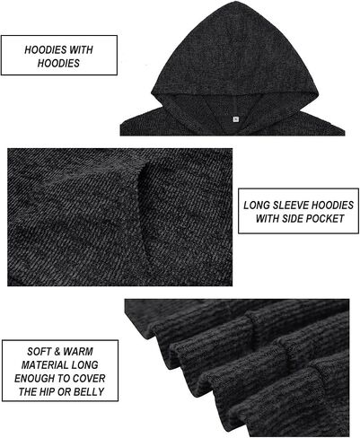 CARCOS حجم كبير Hooide المرأة طويلة الأكمام الخريف جيب مقنعين Sweatershirt XL-5XL in Kuwait