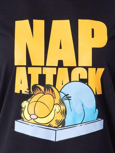 Nickelodeon Womens' Garfield Nap Attack Face Sleep Pajama Set Short in Saudi Arabia