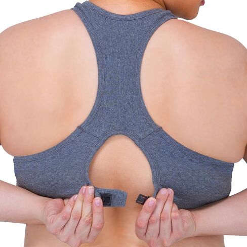 حمالة صدر نسائية من Cottonique لا تسبب الحساسية بظهر متسابق (5، ميلانج) in Kuwait