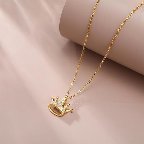 قلادة إلى ابنتي من أمي أبي قلادة التاج لحفيدتي الجميلة من الجدة قلادة المجوهرات النساء الفتيات إلى هدايا ابنتي بدس حفيدة عيد ميلاد عيد الشكر هدايا عيد الميلاد in Kuwait