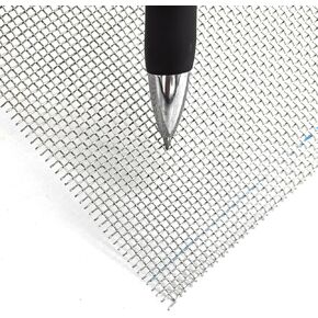 شبكة مطورة من الفولاذ المقاوم للصدأ 13 بوصة × 43.3 بوصة (330 مم × 1100 مم)، 13 شبكة 304 شبكة معدنية، فتحة 1.4 مم شبكة سلكية من الفولاذ المقاوم للصدأ، متينة وسهلة القطع ولا تصدأ أبدًا in Kuwait