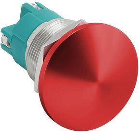 10 Amp Push Button Switch Red 16mm Momentary Mushroom Head Waterproof DC 5V 12V 24V 120V 250VAC 1NO SPST Stainless Steel 5/8'' Hole