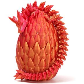 3D Printed Dragon Toy 12" Crystal Dragon Fidget Executive Desk Dragon Egg